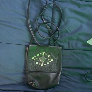 Harley-Davidson Black Crossbody Bag with Studded Logo
